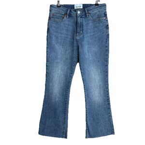 DU/ER jeans Womens 28 Blue Cropped Bootcut Flare Medium Wash